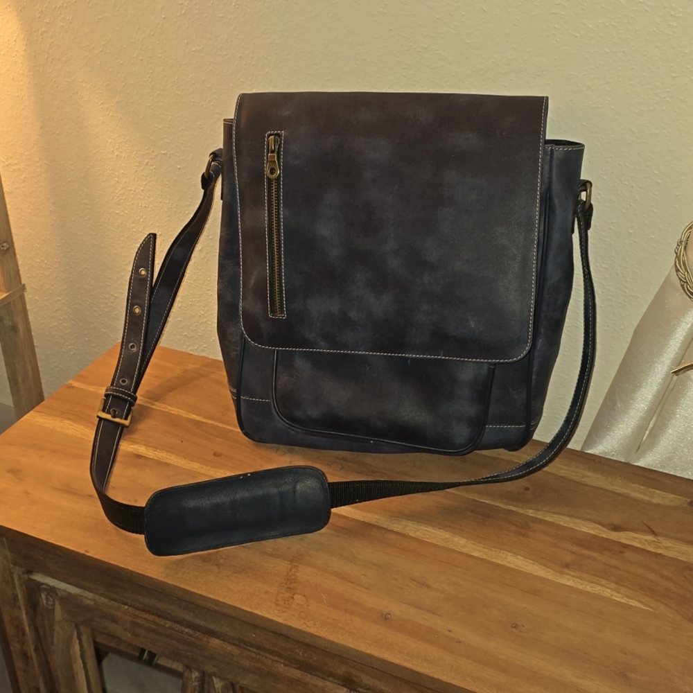 Leather Messenger Bag